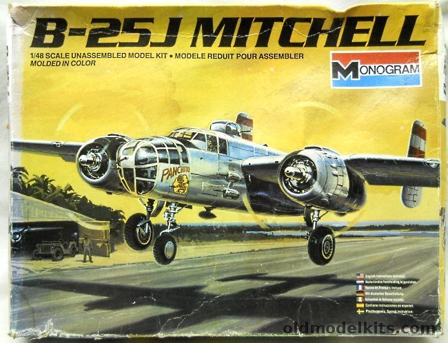 Monogram 1/48 B-25J  or PBJ-1J (Navy) Mitchell, 5502 plastic model kit